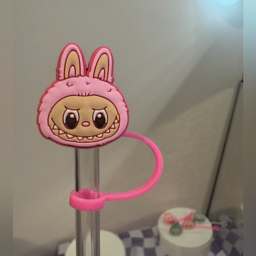 Labubu Topper in pink & Beige.NWOT